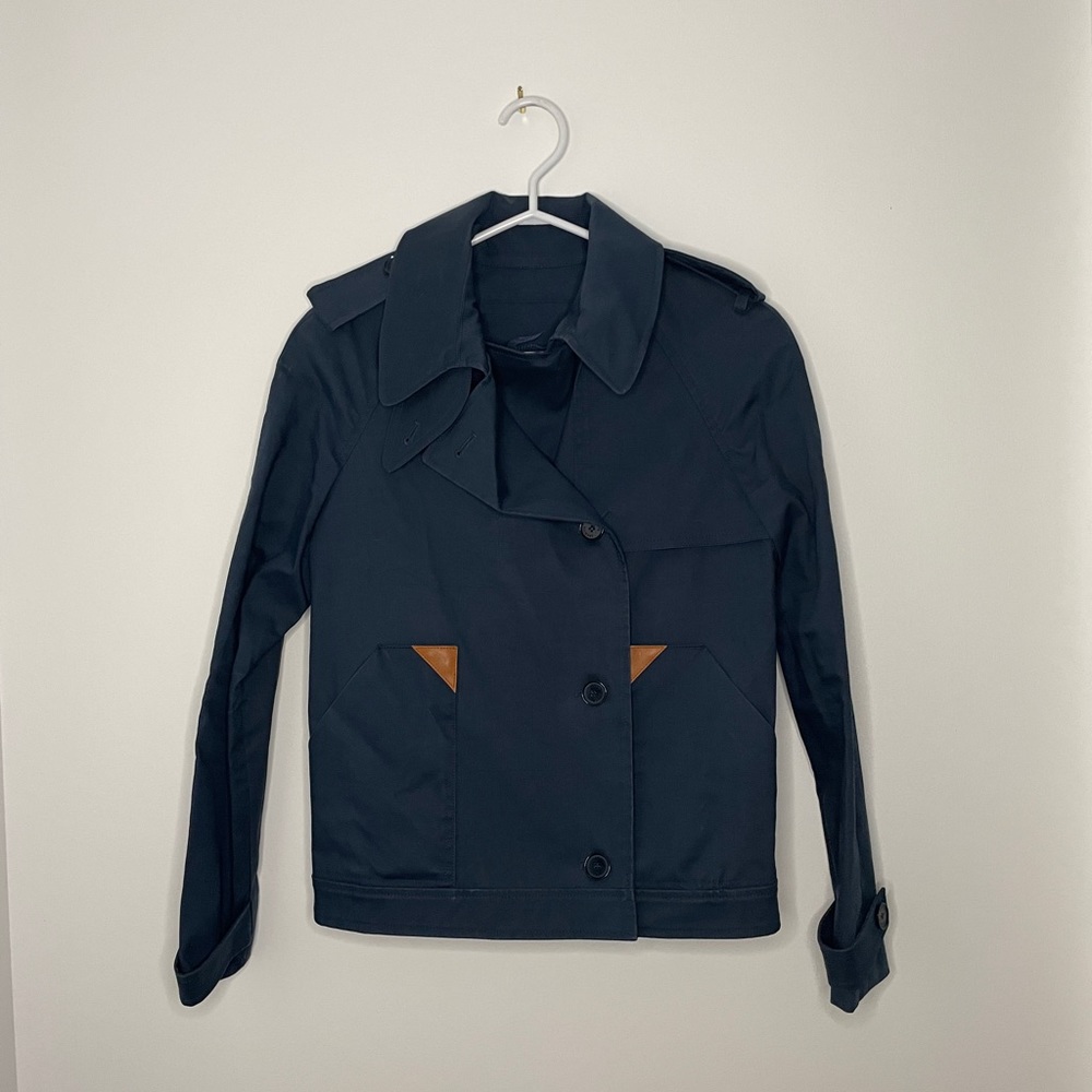Lacoste water repellent trench coat jacket